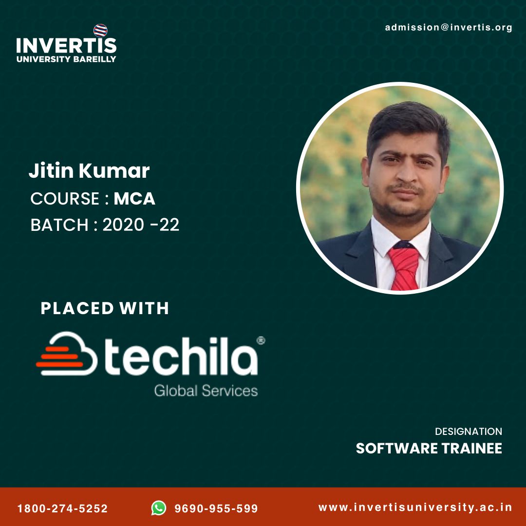 InvertisUni's tweet photo. Invertis University congratulates Jitin kumar & Akhilesh Gangwar.
May you both accomplish great things! We are immensely proud of you.
#techila #congratulations #welldone #appreciated #diploma #mca #mcastudent #empowerment #bareilly #lifeatinvertis #invertisuniversity https://t.co/rbAuBsxVal
