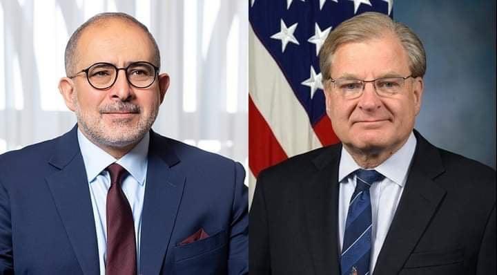 ihyalibya2030's tweet photo. #US Ambassador and Envoy #Norland and #Presidential_Candidate #Nayed Meet Virtually
US Ambassador and Special Envoy, Richard Norland, and Presidential candidate and Chairman of #Ihya_Libya (Reviving Libya), Dr Aref Nayed, held a virtual meeting on Thursday.… 1/3 https://t.co/pSSrRJfojK