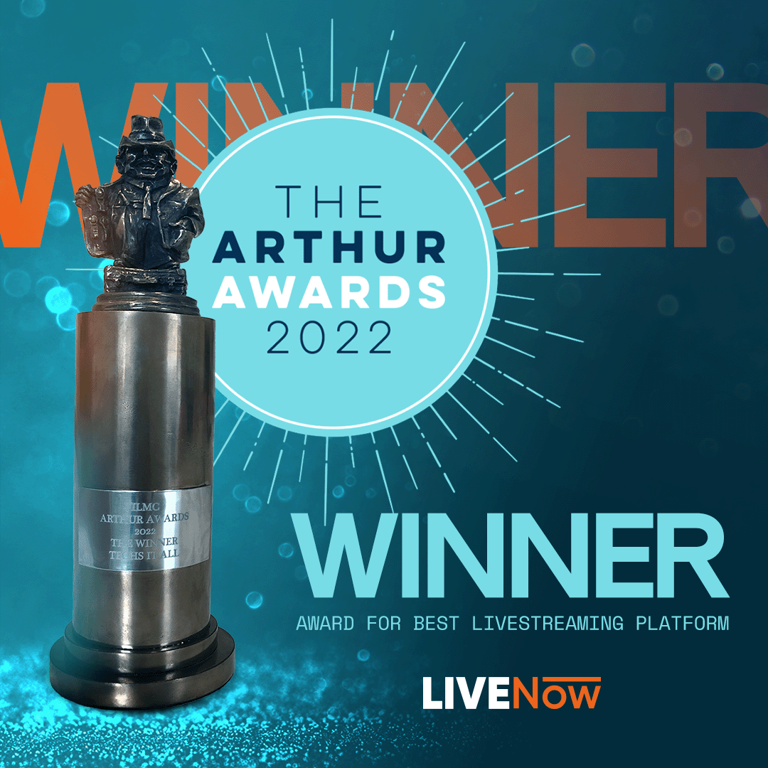 Meet Arthur our newest reward!

We are thrilled to announce LIVENow has won The Winner Techs It All Award for best livestreaming platform at the International Live Music Conference Gala Dinner and Arthur Awards 2022. #winners