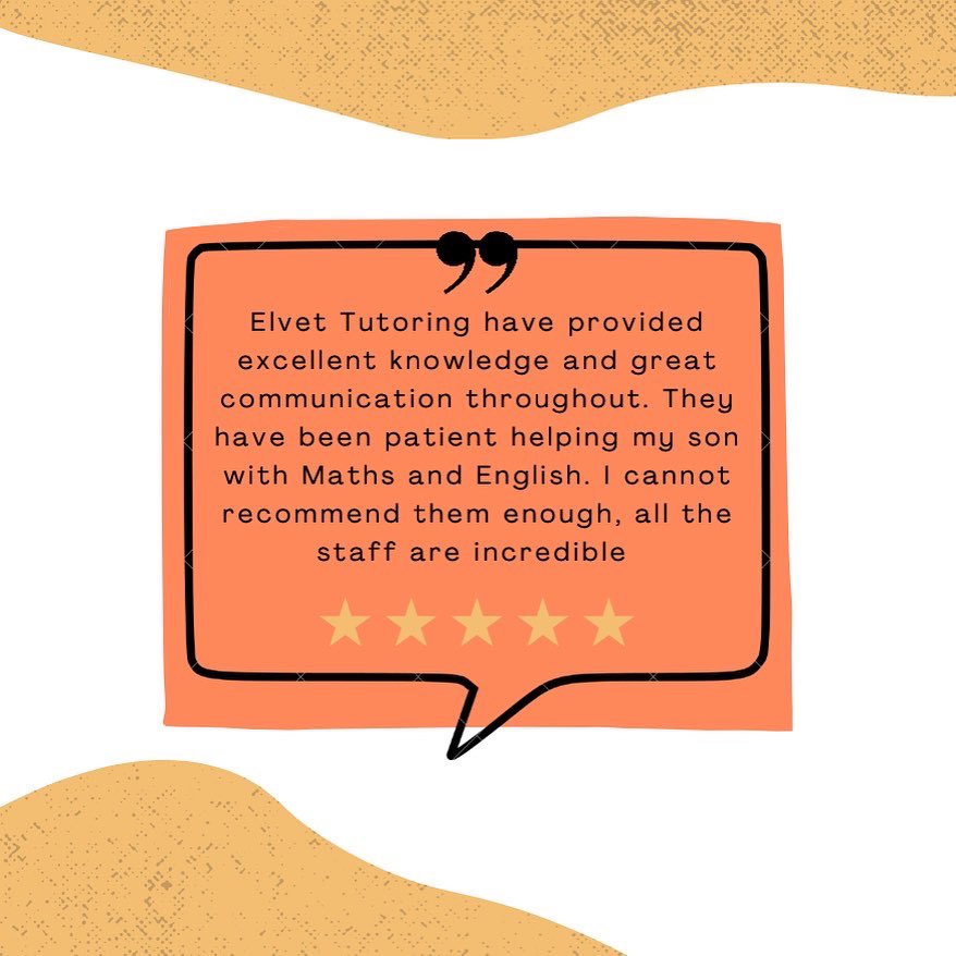 ElvetTutoring's tweet photo. It has been great to read about our recent feedback from students and parents!

Be sure to read more on our Bark profile to get a taste of our tuition:

https://t.co/iq7kOPpon6

#review #fivestars #familyfriendly #supportive #communication #tutoring #learning #elvettutoring https://t.co/DKE7o0RPqz