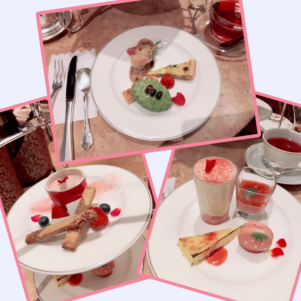 petitmiu1's tweet photo. GW 阪急第一ホテルにて
アフタヌーンティー🫖☕️
５月まではイチゴフェア🍓との事で
また来ちゃいました🤗💕
ダイエット中ですが…ちょっと中断🤫
フレグランスティーやハーブティーが本当美味しくて、何回もおかわりしちゃいました❤️
リラックスベリーがお気に入りです🌹 https://t.co/14Yqv7ZONw