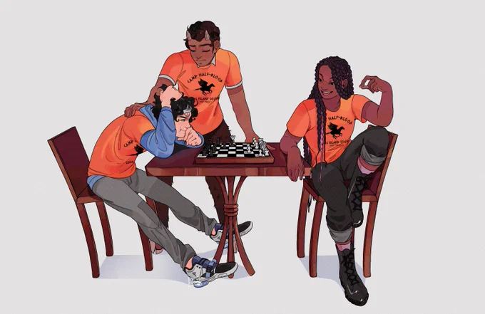 A; "You can analyze all you want, but that's my 72 consecutive win Perc."
G; "There is pride in admitting defeat Percy,,,"
P; "I've beat Ares in battle,,, why can't I get one win?!?!?!"
#PercyJackson #PercyJacksonfanart 