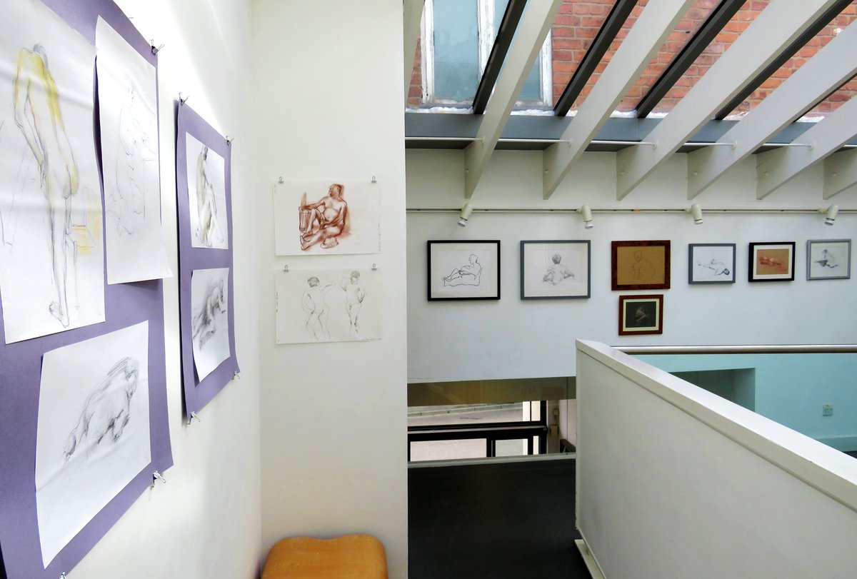 In addition to our other two exhibitions, we also have a collection of studies on our balcony, created by artists who go to our life drawing sessions. Come in and see how these artists have interpreted the human form in their own distinct styles...