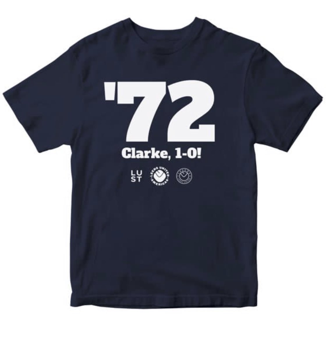 lufctrust's tweet image. In celebration of the 5️⃣0️⃣th anniversary, we’ve partnered with @luscos and @luamericas to sell these limited edition T-shirts! On sale from Sunday! Watch this space for the link. 🏆