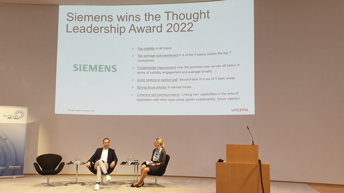 unicepta_news's tweet image. How to position as a thought leader in challenging times? @SNehlig and @florian_martens at #prtag 
@DPRGde #prpreis @siemens_press