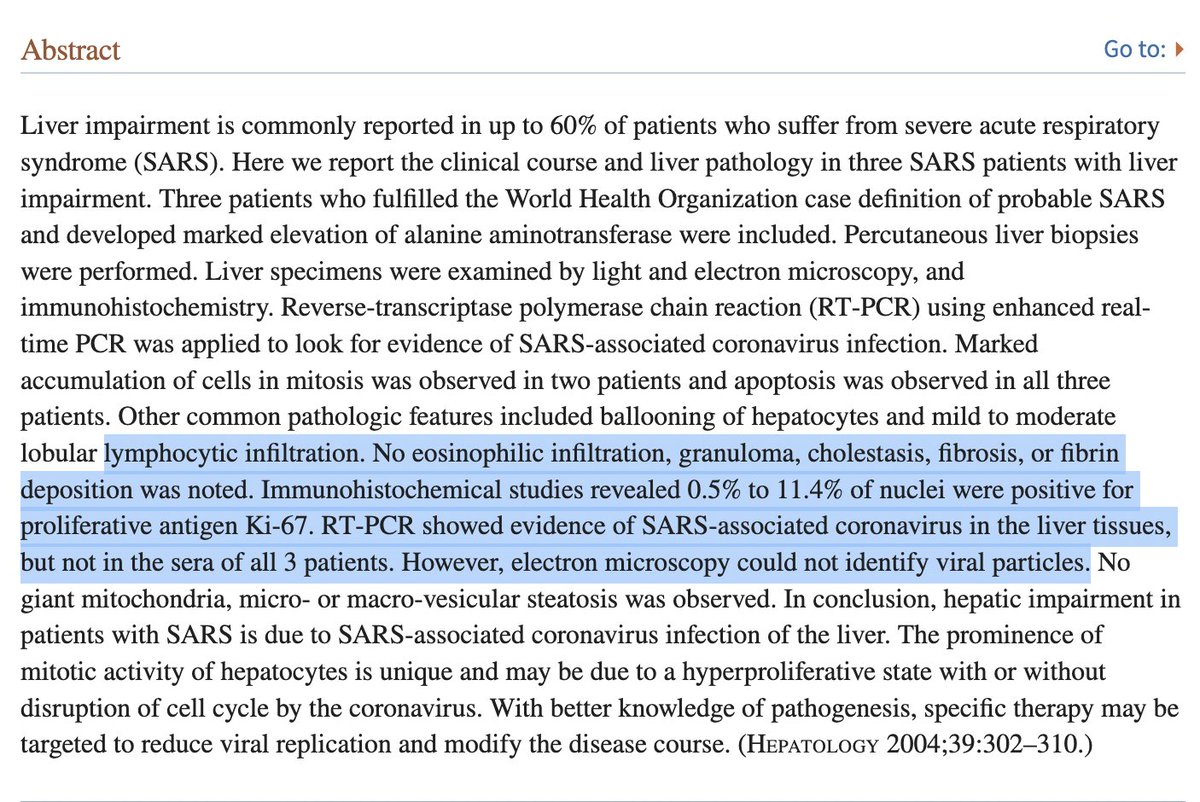 fitterhappierAJ's tweet photo. Uh oh. 

Looks like T cells were causing hepatitis in SARS 1 https://t.co/VhI0zminuH