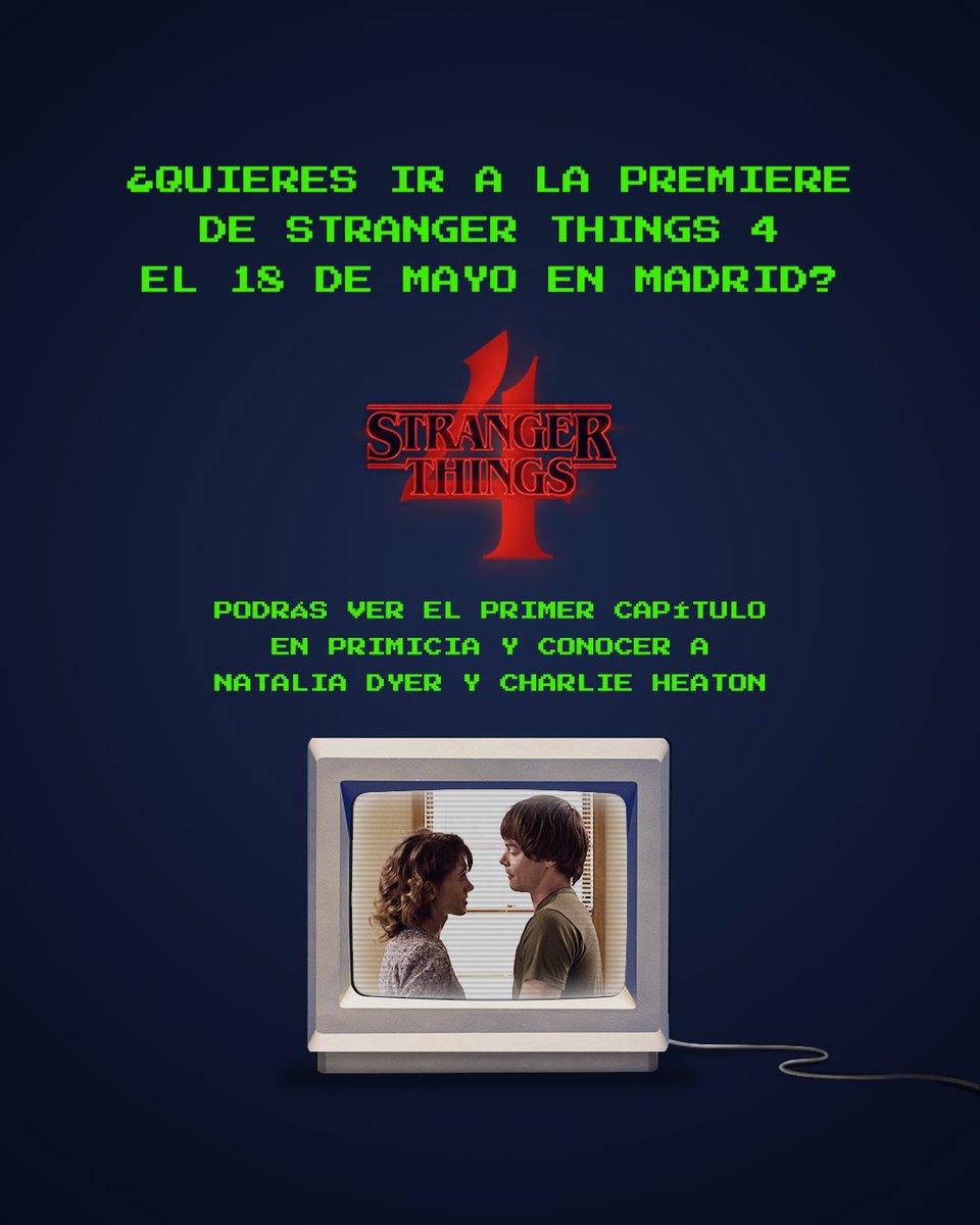 NetflixES's tweet photo. El Demogorgon está buscando a los auténticos fans de #StrangerThingsES en Madrid 👀
Hackea el ordenador con la contraseña (pista: está en el segundo 52) y sé uno de los posibles ganadores para cruzar al Upside Down en la Premier de la 4ªT.
https://t.co/qcTQZq25LX https://t.co/uqQQIDTm2P