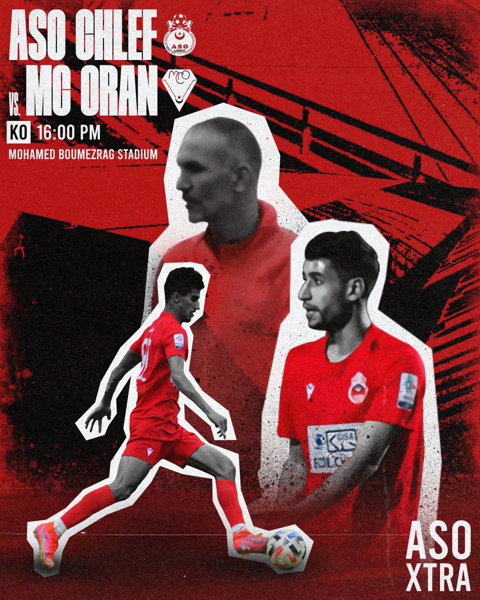 aso_xtra's tweet photo. يوم المباراة 🔥
الجولة 29⚽️
🆚 مولودية وهران
⏰ الرابعة مساءً (16:00)
🏟️ ملعب محمد بومزراق
🖥️ المباراة منقولة على القناة الوطنية الأولى (Programme National) والقناة الوطنية الثانية (Canal Algérie)
#ASO_XTRA | #ASOMCO https://t.co/zhxl82dbqv