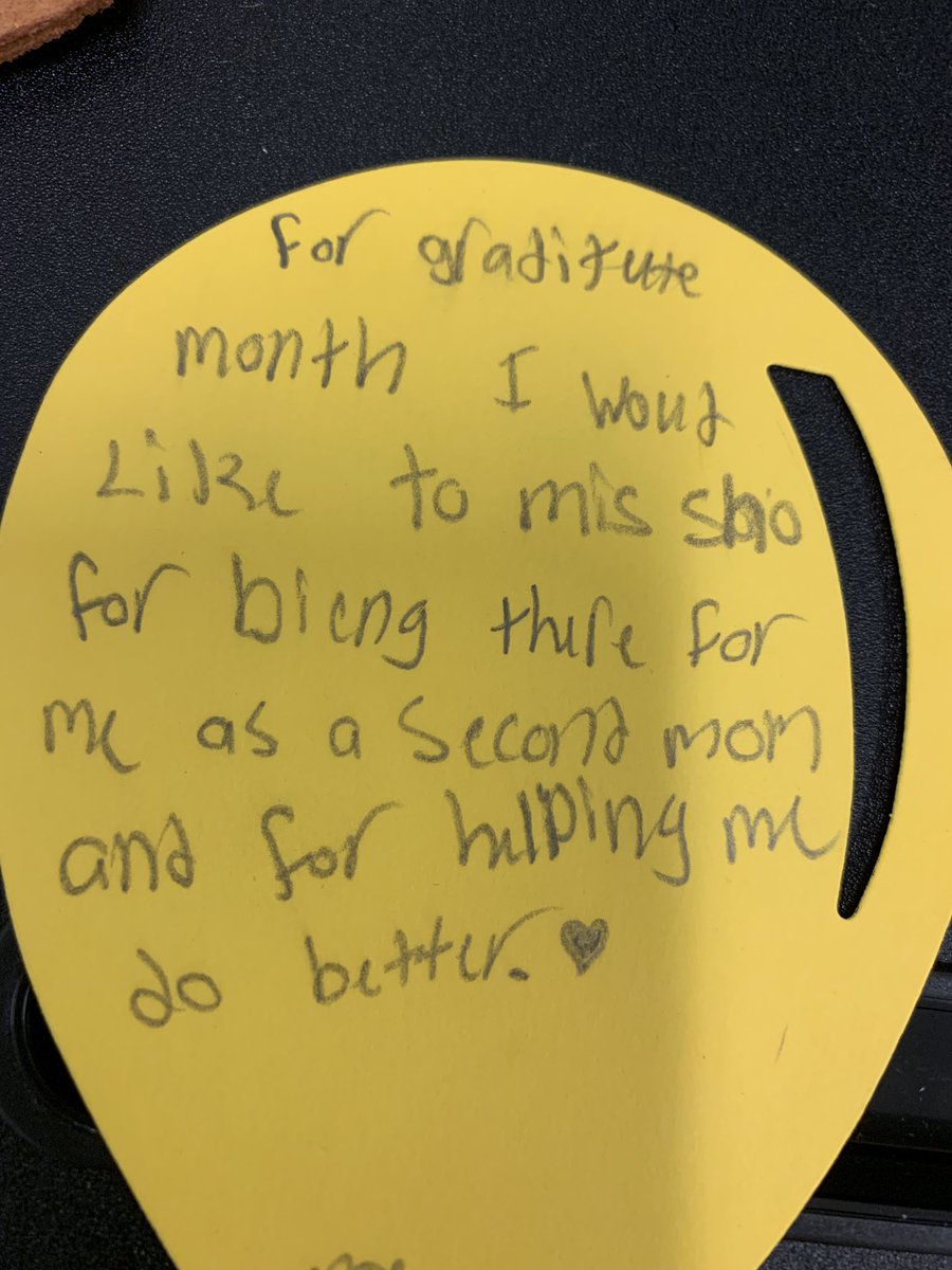 Had a rough day as I attended a service for one of the students we lost.  I came back to my office and found this from a student I suspended 2x this year.  It lifted me up and reminded me that I, too, need to do better about listening to their stories.