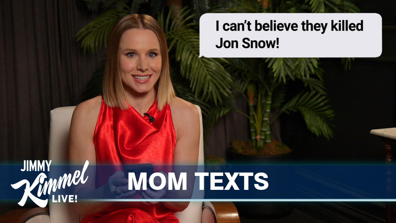 Jimmy Kimmel Live on Twitter "Celebrities read texts from their moms