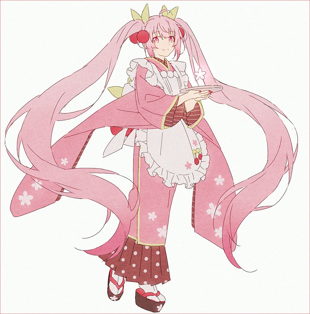 初音ミク ,桜ミク 「#気ままに和服化 」|hakusaiのイラスト