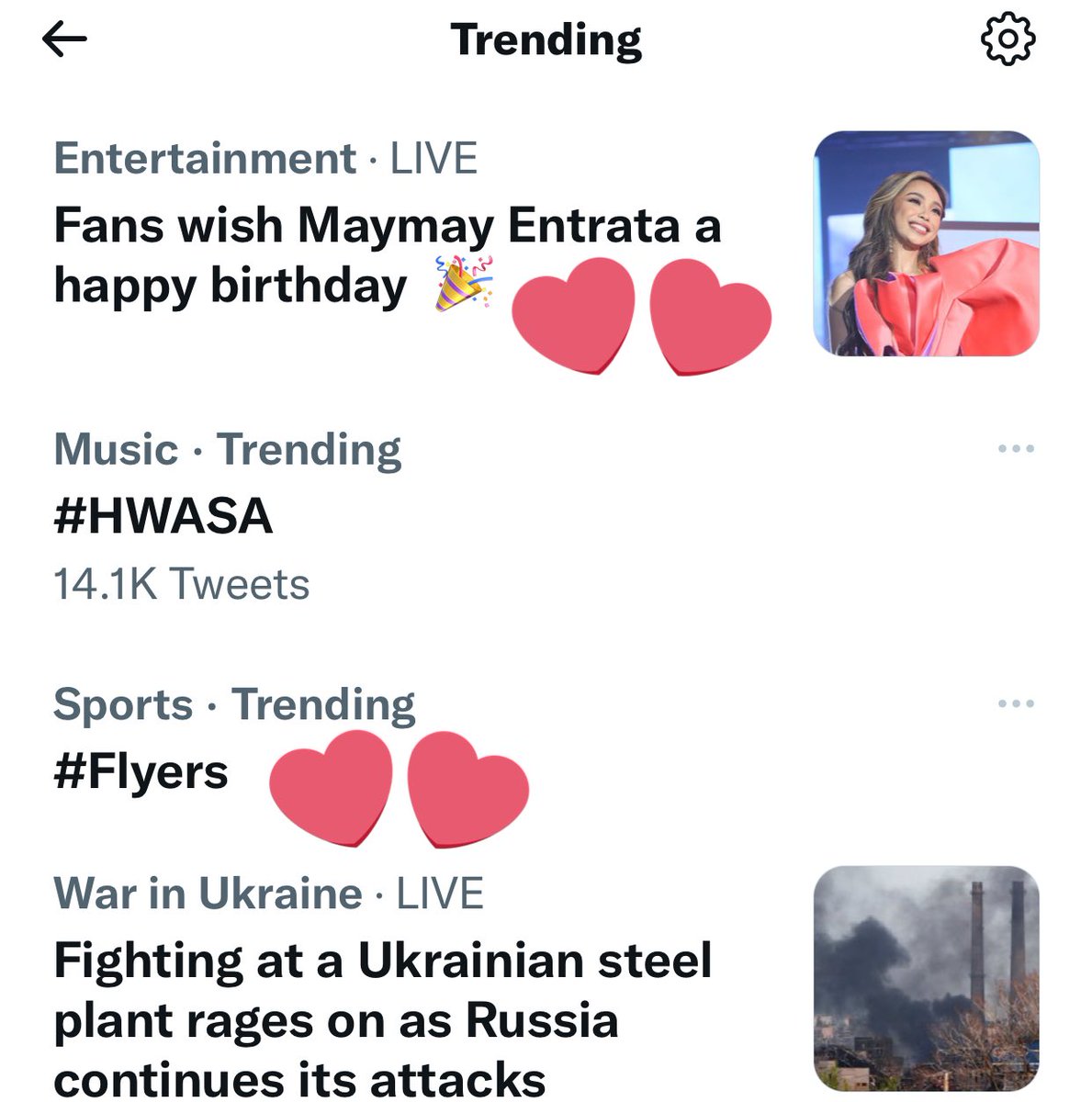 MarstellI's tweet photo. Trending yorn 🤭

MAYMAY KABOGERA DAY
#Flyers 
#MayWard 
@maymayentrata07 
@Barber_Edward_ https://t.co/m67KZOeDlk
