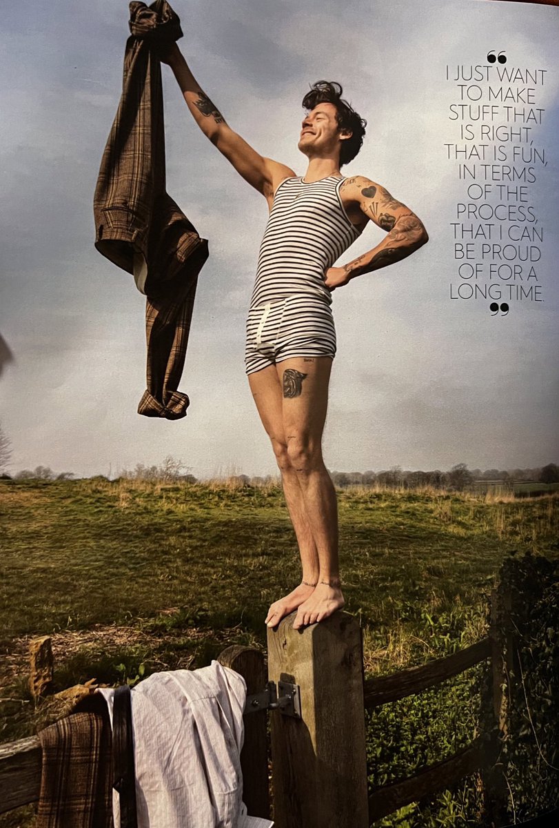 hsdaily's tweet photo. Harry Styles for Better Homes &amp; Gardens. Photographed by Tim Walker. https://t.co/BWzR0cX6y1