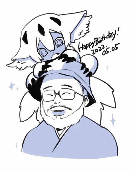 つくし先生お誕生日おめでとうございました!新情報でひとしきり騒いだ勢いで描いてしまった…烈日の黄金郷楽しみです!!動くガンジャ隊〜〜!! 