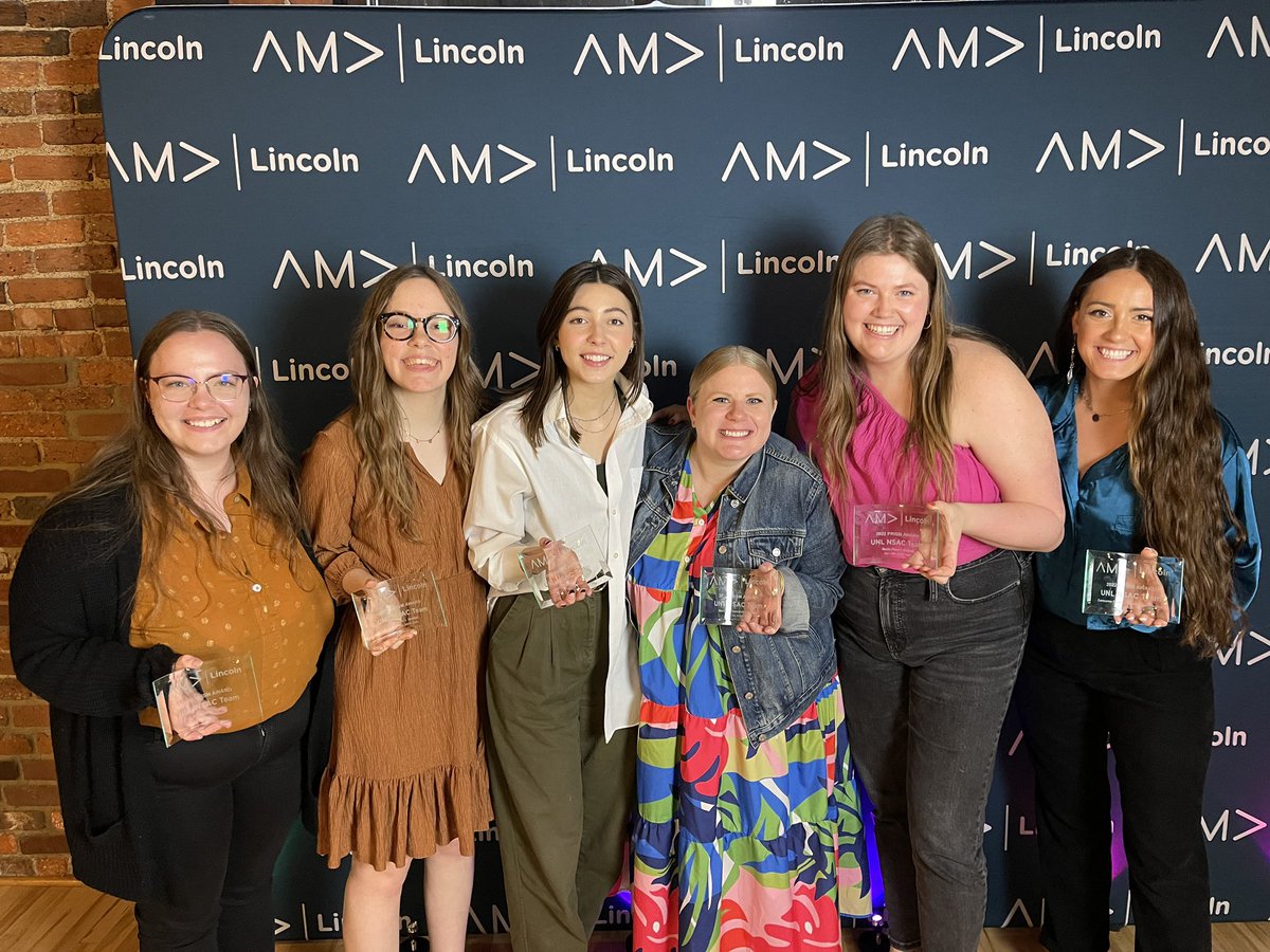 kellibritten's tweet photo. The 2021 @UNLincoln NSAC team keeps on winning! 

Tonight they were honored with 6️⃣ @LincolnAMA Prism awards for their @Tinder campaign. The highest in each category🎉

🏆Marketing campaign 
🏆Marketing research
🏆Media plan
🏆Digital TV
🏆Digital ads
🏆Short-form video

SO PROUD https://t.co/lS8nhjX6f6