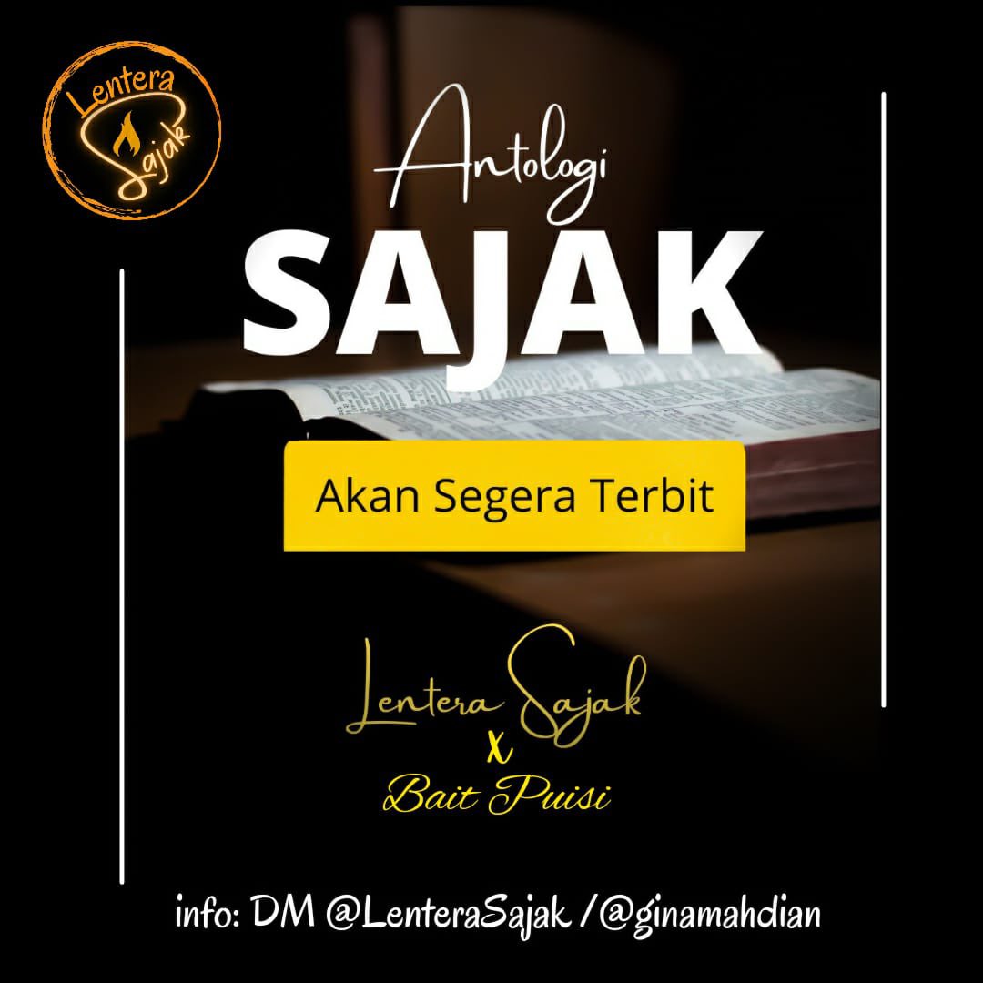 LenteraSajak's tweet photo. Mari berkontribusi hai penulis-penulis muda berbakat, dalam proyek buku antologi sajak jilid 2 kolaborasi dengan komunitas @Bait_Puisi ☝🏻☺️ Kuota terbatas.
syarat &amp; ketentuan DM admin atau leader lensa 👉🏻 @GinaMahdian https://t.co/Cwd3h4Kv5U