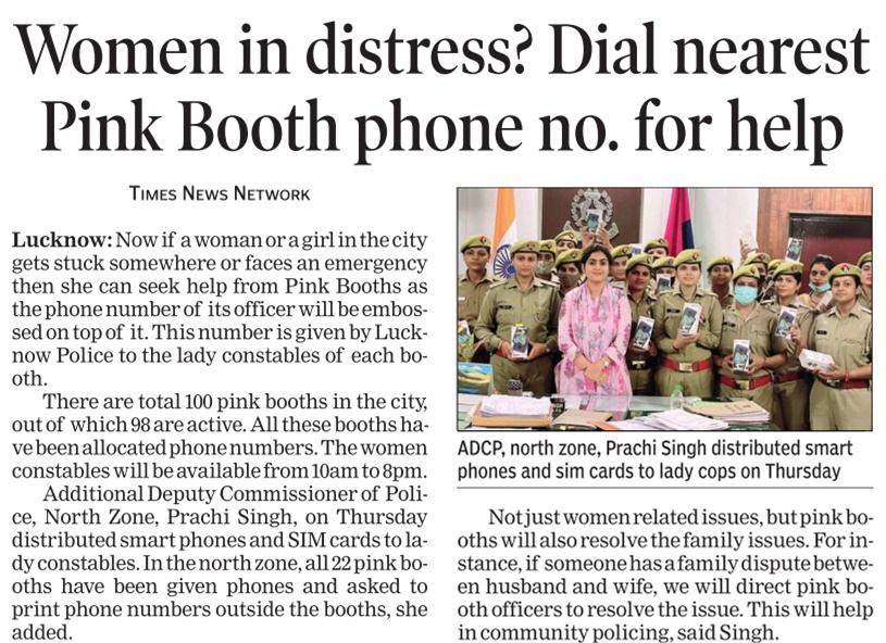 Women in distress? Dial nearest Pink Booth phone no. for help