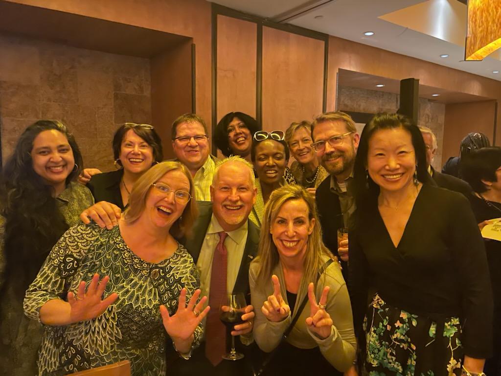 pramsey2012's tweet photo. Spectacular night at #acog2022 with two decades of leaders of Jr. Fellows and JFCAC chairs reuniting in San Diego post-pandemic! @acog @ACOGAction @sassysanantonio @drcynthiagyamfi @StellaDantas1 @cclareMDMPH @MayHBlanchard @AmyRmzNP @HolmstromMd @MayHBlanchard https://t.co/0Ls8rLryPa