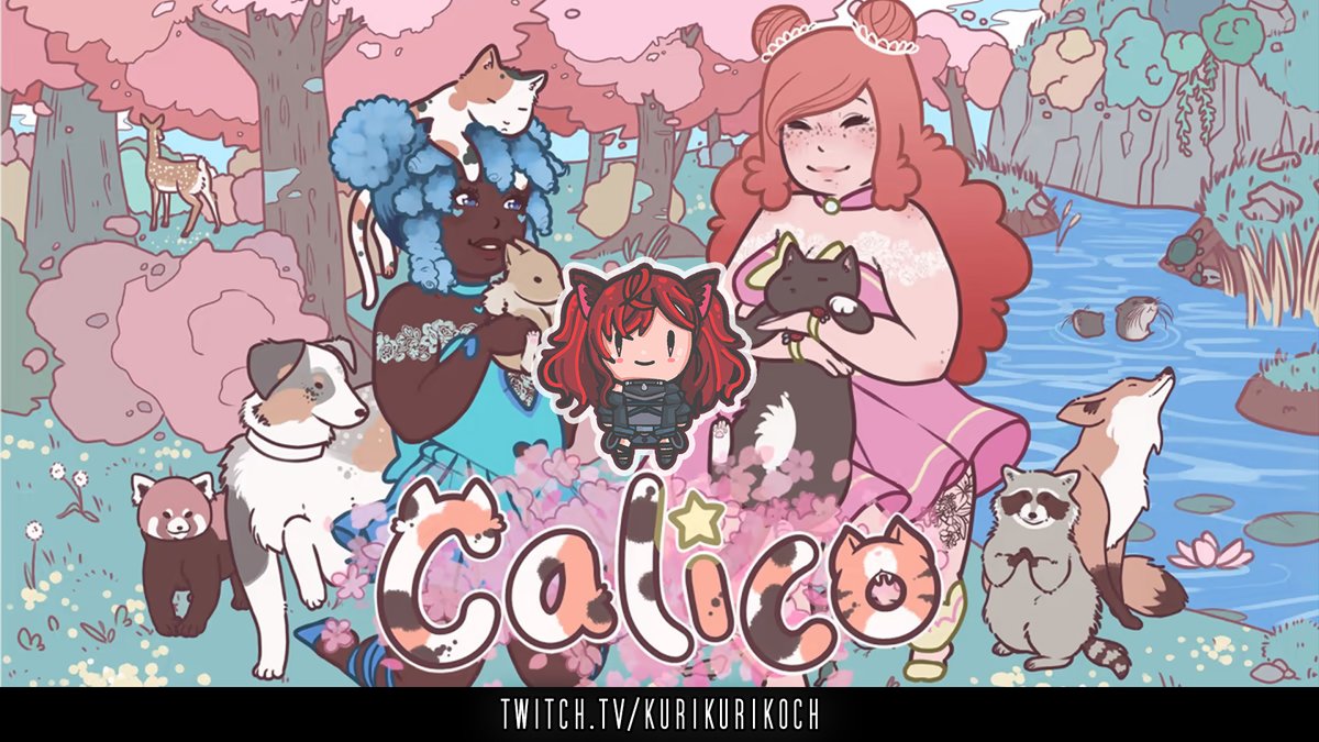 kurikurikoCH's tweet photo. Going to have a little relaxing stream tonight with #Calico! ❤️🥺 looks like a game where you can give headpats to fluffs! Starting stream in a min at https://t.co/i9cQqpDRBe #calicogame https://t.co/LPvH9mv6BD