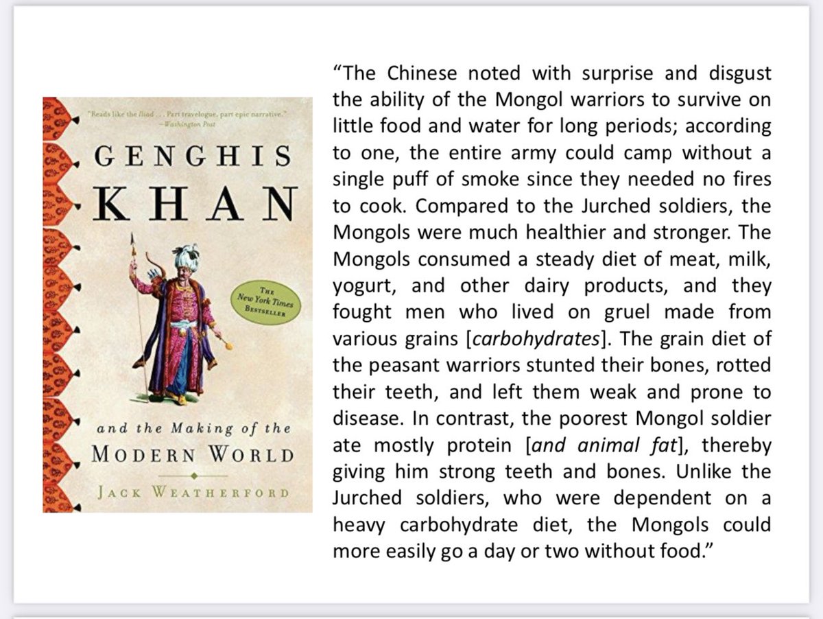 The Mongols gained the #Carnivore #LowCarb advantage over their adversaries…