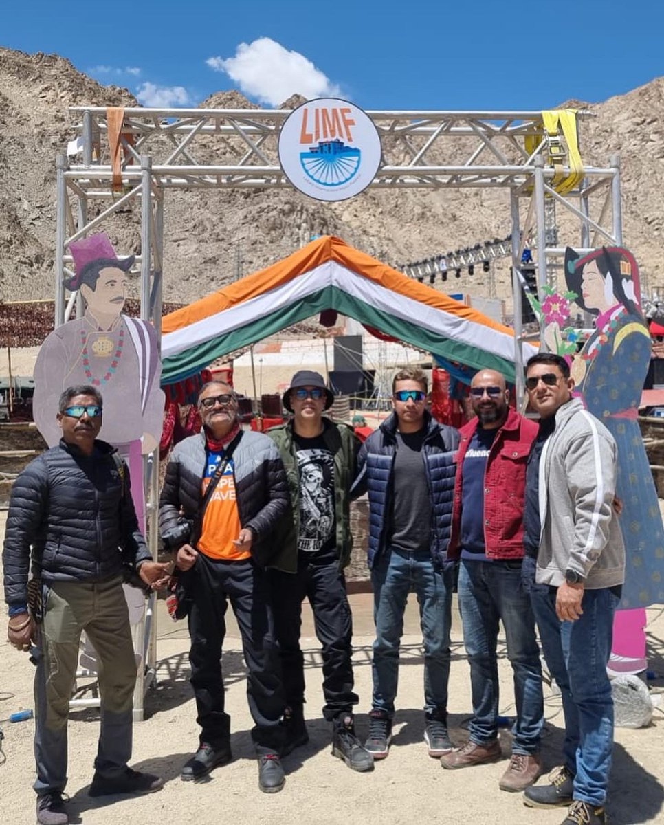 joibarua's tweet photo. 2 amazing concerts. To celebrate the Indian Army and the amazing spirit of Ladakh. And an anthem for the Bravehearts of the 1962 #RezangLa war. So many things happened over the @LIMF2022 https://t.co/Oyx3mcgYwL