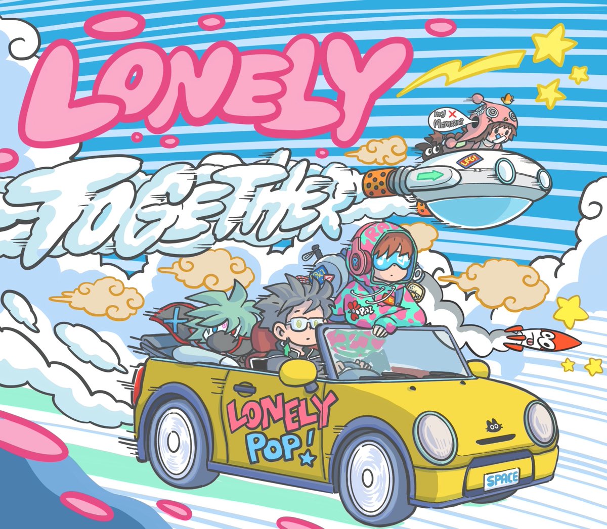 1/7 Introducing LonelyPop's Twitter Spaces Show "LonelyTogether"🎉🗣️🍭