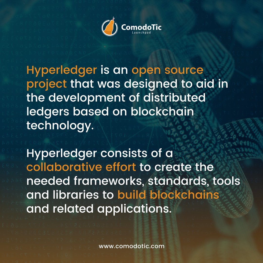 Comodotic's tweet photo. Hyperledger is a project that is used to build Blockchain and related applications.  🌐🔗
.
.
.
#comodotic #launchpad #investment #crypto #coin #blockchain #technology #cryptocurrency #crypto #hyperledger #ledger #wallet #cryptowallet https://t.co/RO0mvFvgE8