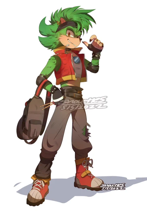drawing a certain hedgehog that we all know with a few design changes :^) #SONIC #SonicTheHedgehog 