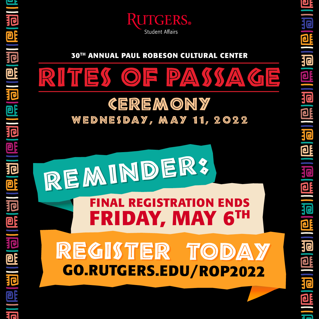 Did you miss the ROP registration deadline 👀? Well TODAY is the final final deadline so you know it's real! Don't play yourself; sign up ASAP 👨🏾‍🎓👩🏿‍🎓👩🏽‍🎓
#graduation2022 #RUROP