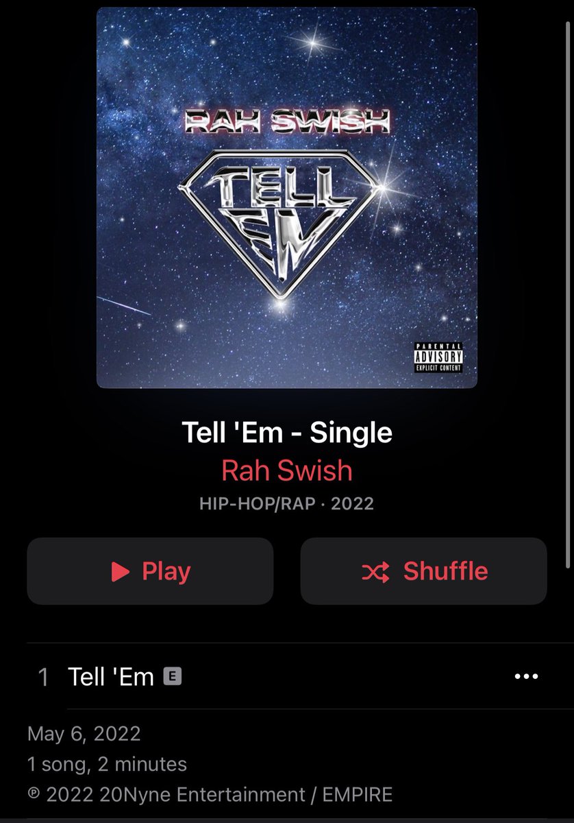 RealRahSwish's tweet photo. AUDIO OUT NOW 🔥🔥 VIDEO AT 12PM EST TIME 😈 GO TUNE IN #SWISHBACK https://t.co/u1psYKiaLR