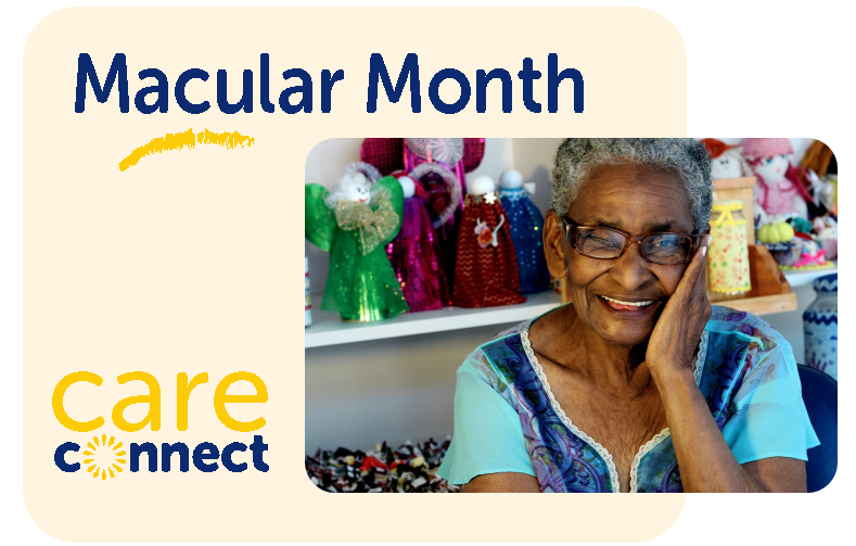 May, Macular Month is a chance to be conscious of your eye health &amp; support those living with Macular disease. #CareConnect offers home allied health through your Home Care Package funding. For more info: 
hubs.la/Q019Hc4m0
#careconnect #agedcare #lifemadeeasier