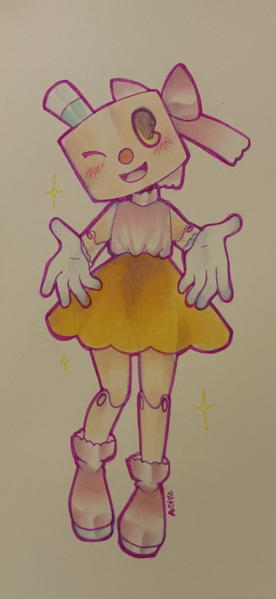 TapirPaku's tweet photo. I love this guy (U v U)
#cuphead #puphead #cuppet #copic #dress https://t.co/lx4Rduglot