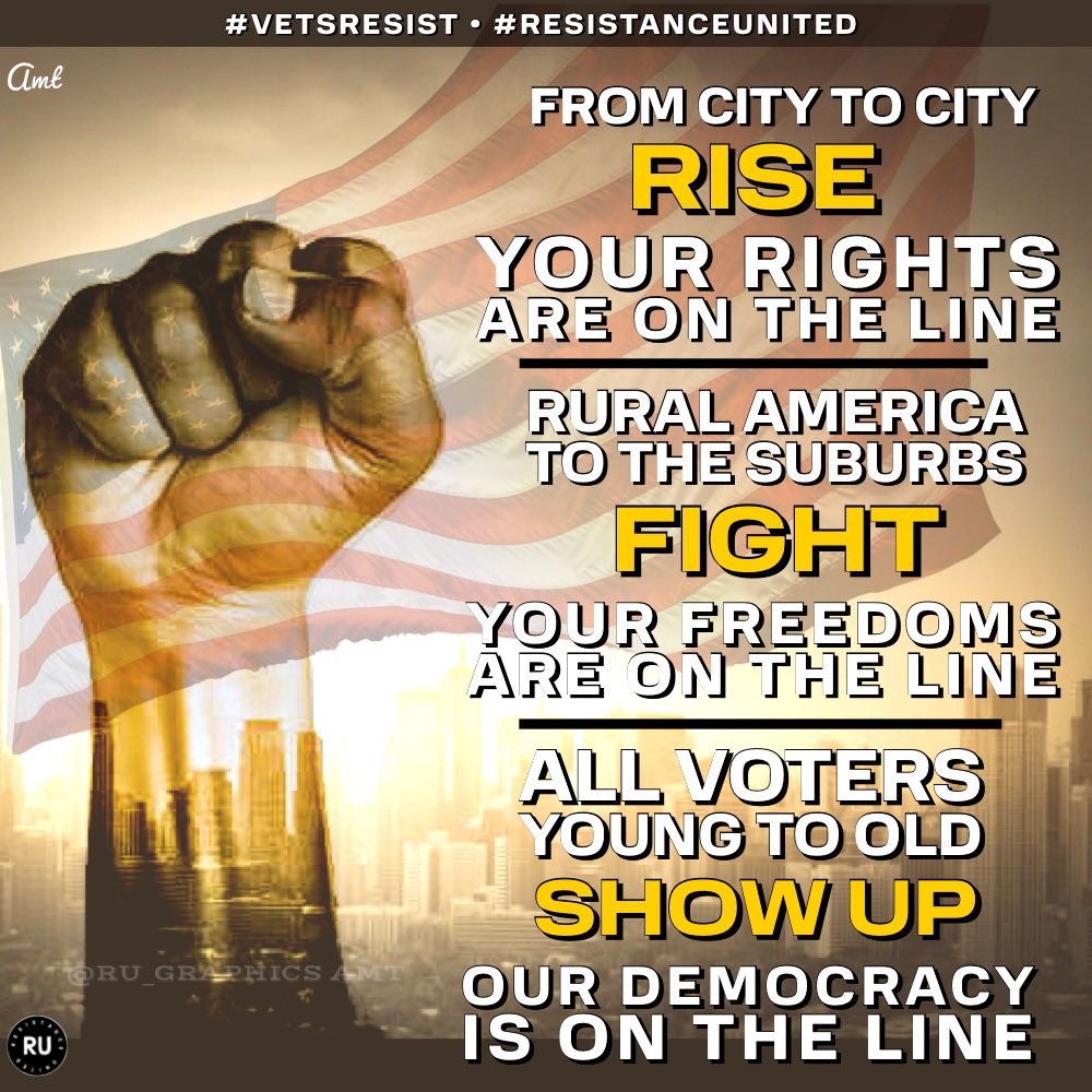 NReveillee's tweet image. Not just
#WomenRights
#POCRights
#LGBTQ rights

GOP voters don&apos;t see loss of rights as a big deal

But White man&apos;s rights can go too w/GOP laws⤵️
Farmers sell only➡️Corp @ set price
Wages change to salary, no overtime pay
🚫Work safety
Taxes⬆️

Rise up
#VoteBlue
#ResistanceUnited