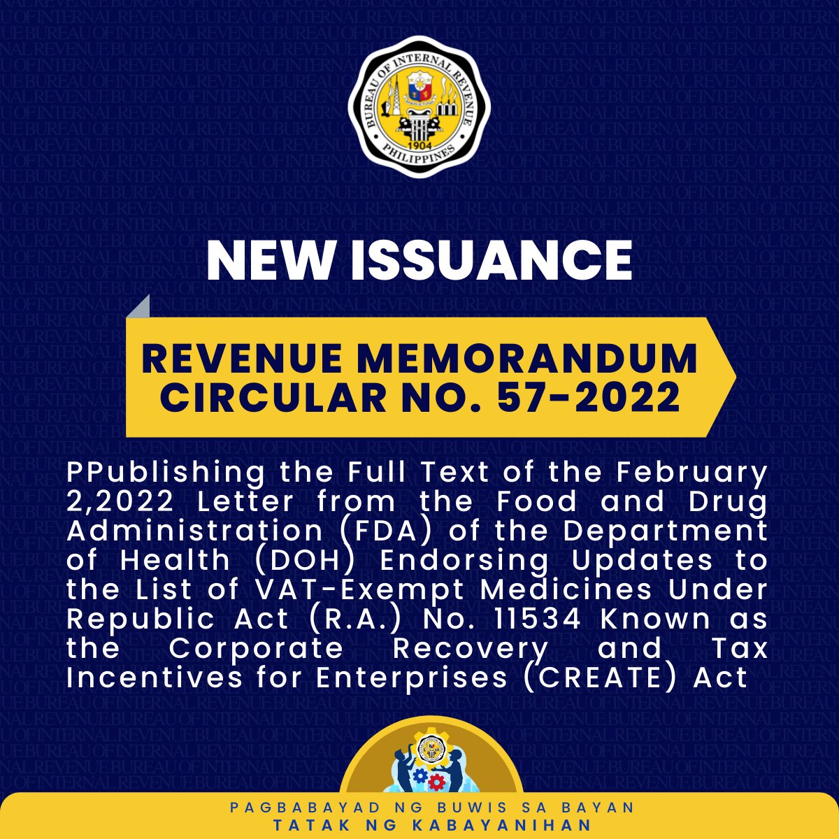 birgovph on Twitter "RMC572022 Publishes the February 2, 2022 letter