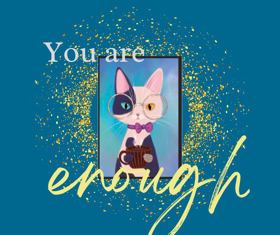 You are enough!
#youareenough #coffeebreakcatnft <a href="/CoffeeBreakCat/">Coffee Break Cat NFT</a>