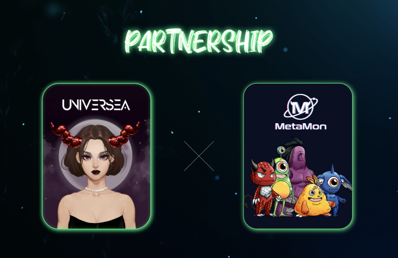 Universea_NFT's tweet photo. [사업 파트너십 체결소식]

UNIVERSEA 프로젝트는 국내최초 E-Commerce NFT" 랜덤으로 제작된 PFP "Metamon NFT" 프로젝트와 사업적 파트너십을 진행했습니다! 

이번 협력을 통해 기빙-굿즈 스토어 협업,기빙 행사 지원 및 동참, 양사 마케팅 컨텐츠 지원 등 다양한 형태의 협업을 진행하려고 합니다. https://t.co/ueNwpTdfKc