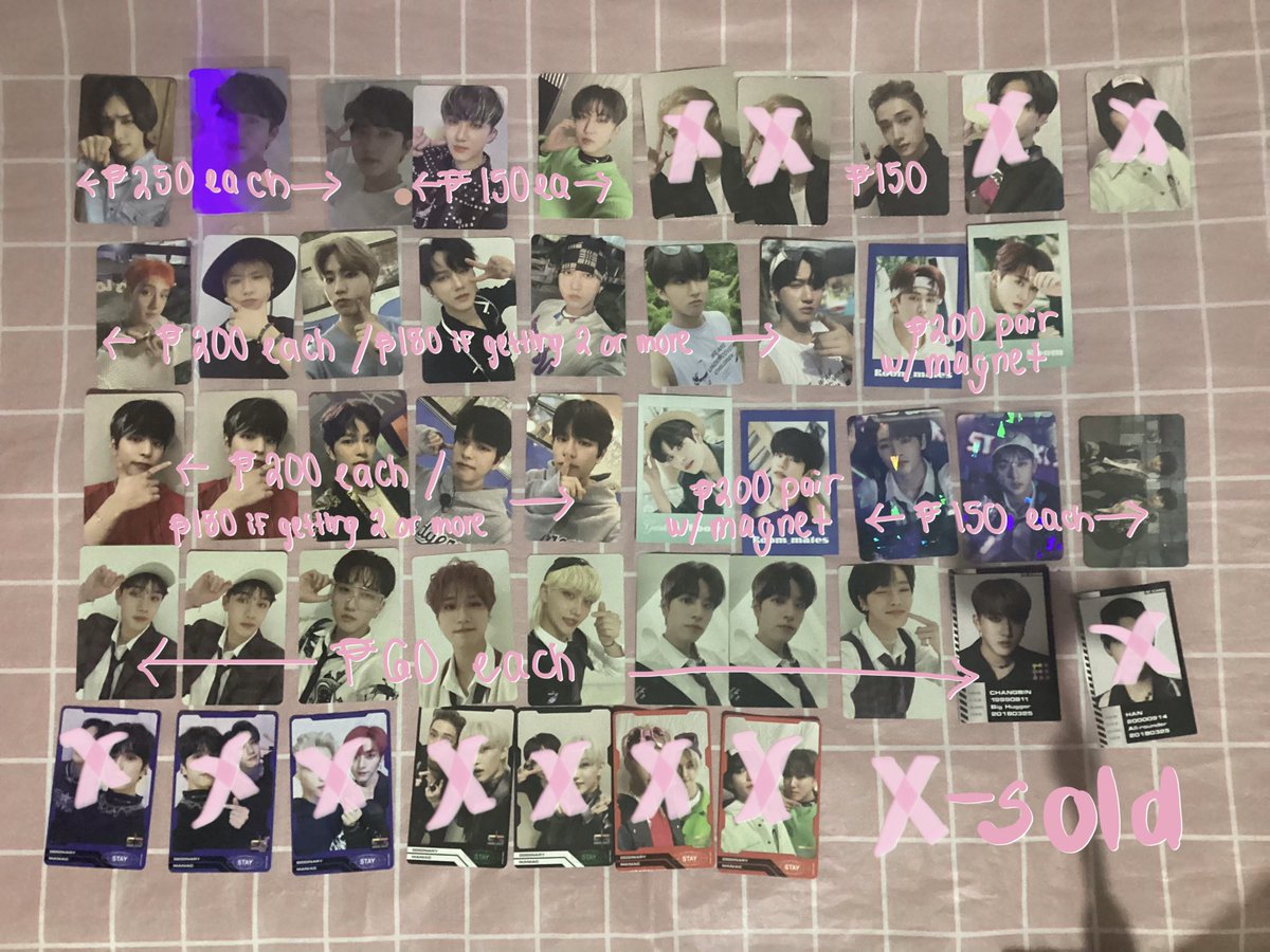 seungskycart's tweet photo. WTS LFB PH

Stray kids photocards
— if getting from first picture, will prio those who’ll get more pc/s from the second pic
— read pinned twt byt 

dm to claim

#SSC_Sells https://t.co/Bpi3R2Lfa1