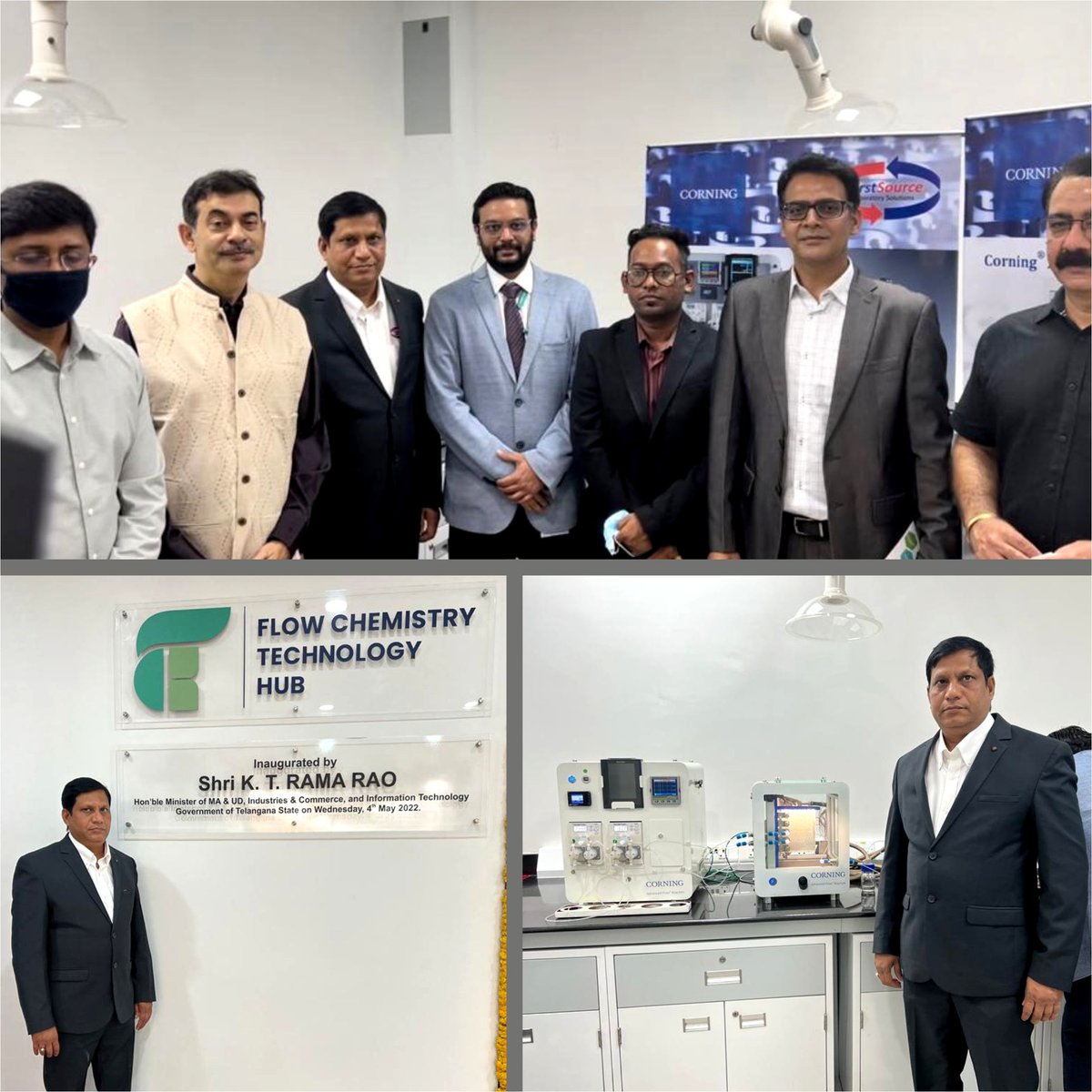 FirstSourceLS's tweet image. Corning and FirstSource Laboratory Solutions Participated in the Flow Chemistry Technology Hub at Hyderabad. 
Corning Advanced Flow Reactors-The future of Flow Chemistry, Safer, Cleaner, Efficient, Scalable!!
#reactors #corning #firstsourcelaboratory #FlowChemistryTechnologyHub
