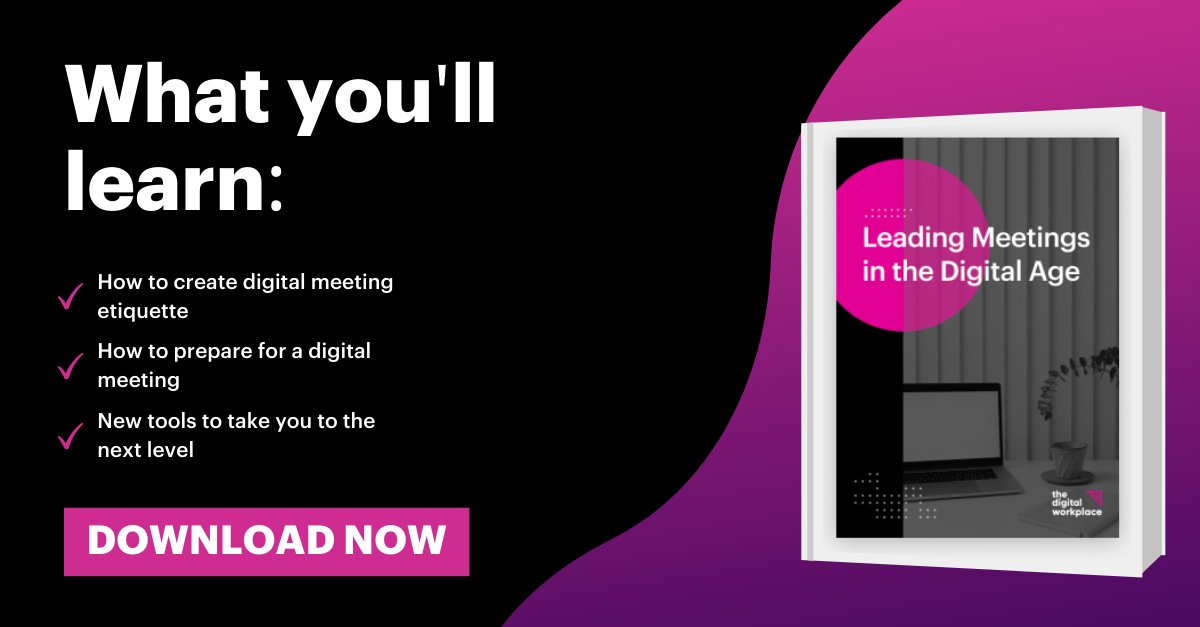 With the switch to digital work, meetings seem worse than ever. Calendars blocked from morning till night, long screen hours…surely we can do better?

Our FREE ebook is just what you need to make your meetings perfect for the digital age.

Get it here!👇

bit.ly/3LJDA1O