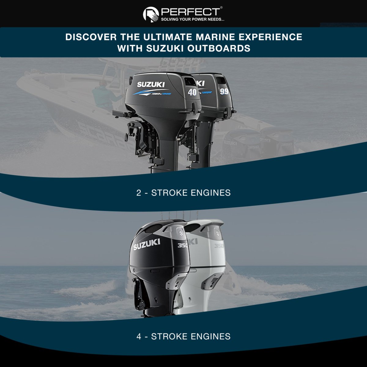 Perfecthouseltd's tweet photo. While on water, nothing matters more than reliability, swiftness and durability. And that is what Perfect Suzuki outboard motor brings to you. The Suzuki power, paired with the Perfect trust, for the best results.
 Visit https://t.co/NROCsGey07 
 
#perfecthouse #phpl #suzuki https://t.co/kNZQ4dVmU9