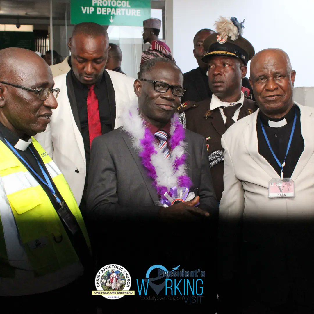CACWORLDNEWS's tweet photo. CAC PRESIDENT'S 5-DAYS WORKING VISIT TO MEDAIYESE REGION
DAY ONE:
Arrival of the President, Pastor SO Oladele and his entourage at Nnamdi Azikiwe International Airport, Abuja
#CACPresidentialWorkingVisit
#CACPresidentWorkingVisit
#CACMedaiyeseRegion
#CACPresident
#CACNews https://t.co/QI6Zxk9pGp