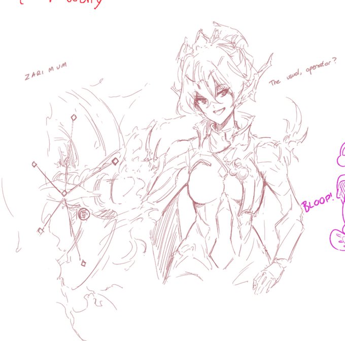 doodled garuda in a drawpile with frens :p 