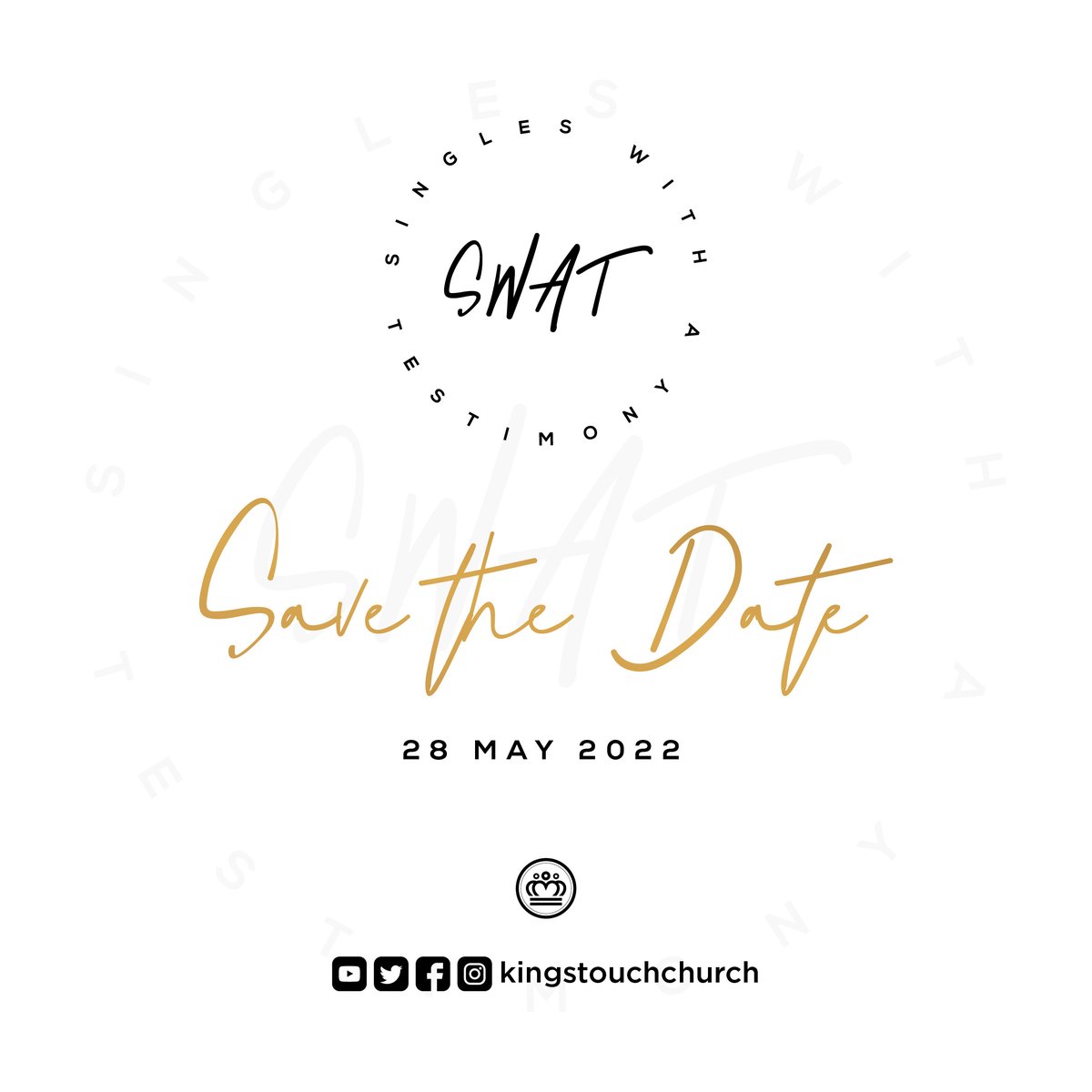 kingstouchurch's tweet photo. Are you single? 

Something amazing is coming just for you. 

Save the date and clear your schedule on 28th May

Stay tuned 😎

#SWAT #singleswithatestimony #Kingstouchchurch #singleandgodly https://t.co/ADG49HpXkC