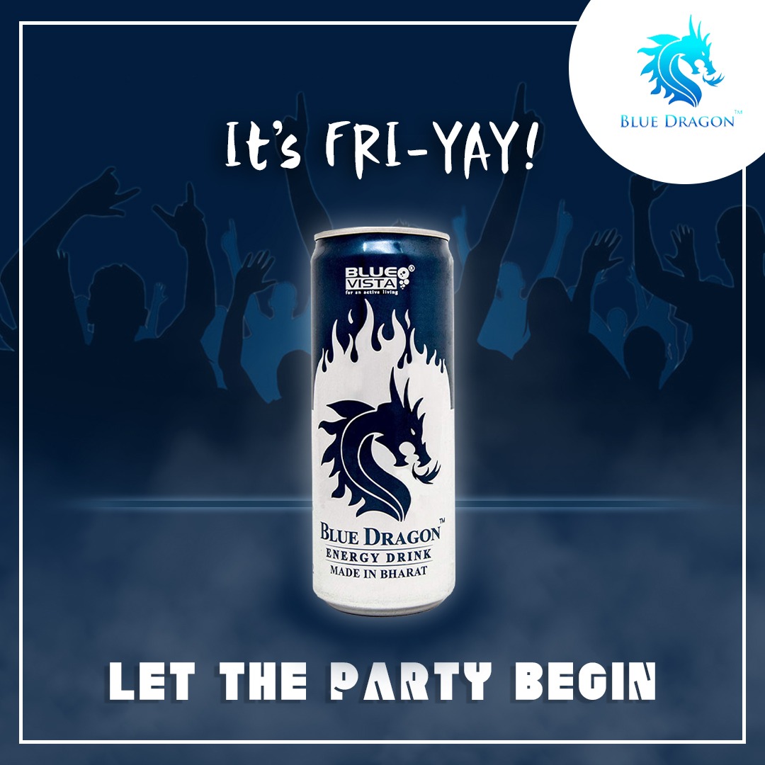 blue_vista's tweet photo. Live up to your weekend moments with instant energy! 
🎉🎊✨
Get your Blue energy can today.⚡⚡
#BlueDragon #EnergyDrink #vocalforlocal #MadeInBharat #MadeInIndia #instantenergy #friday #weekend #weekendvibes #friyay #fridayvibes #party #mood #happy #fridayvibes https://t.co/hSRykUwdSr