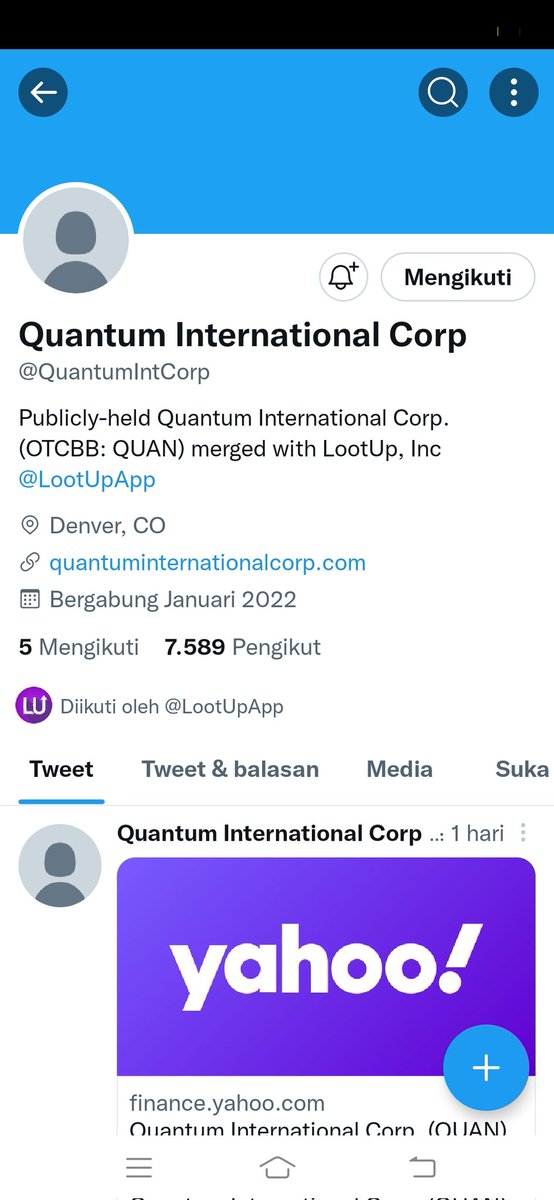 angkot04b's tweet photo. @ladyincrypto @LootUpApp @QuantumIntCorp Done https://t.co/TUMv04Ckdy