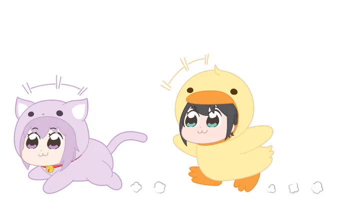 🐈=3🦆=3
#プロテインザスバル
#絵かゆ 