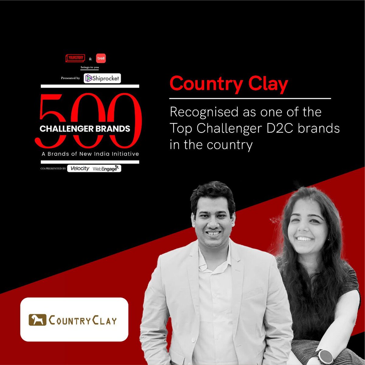 countryclayin's tweet photo. Country Clay is excited to be selected for @YourStoryCo 500 Challenger Brands. :)
#yourstory #yourstorymatters #yourstorymatters #startup #startupindia #startups #supportsmallbusiness #supportlocal #vocalforlocal #pottery #potter #bathing #bathingessentials #bathaccessories https://t.co/iPQ41RgBk9