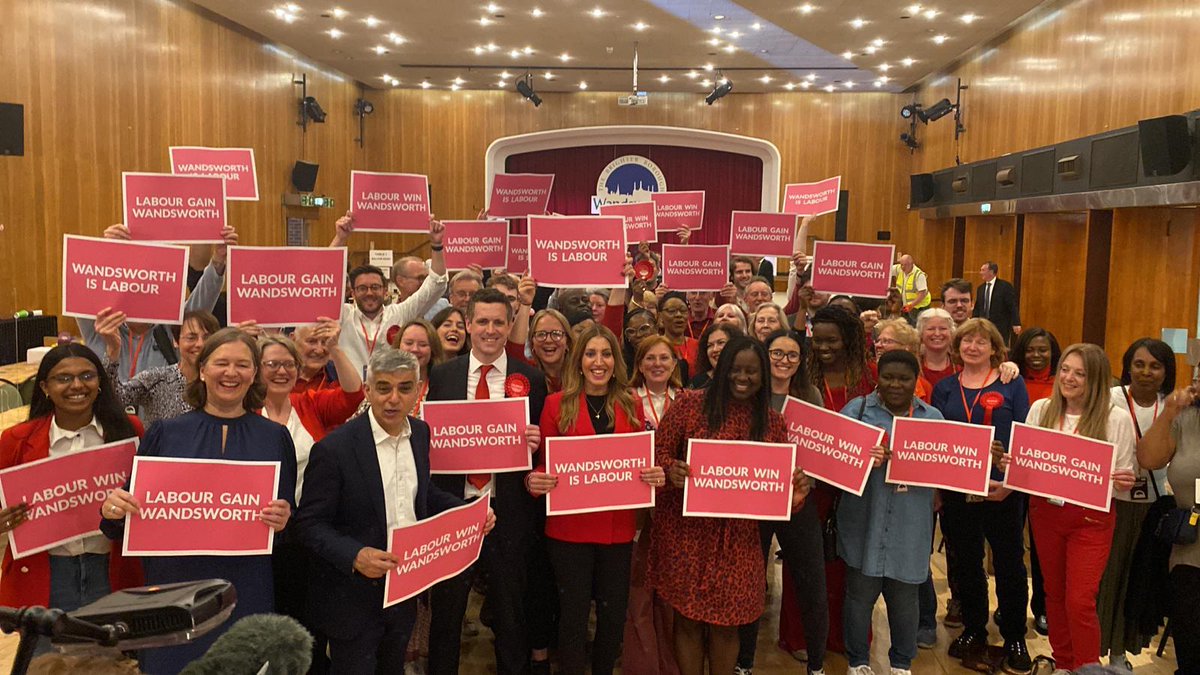 A fantastic evening - thank you to our amazing Labour family for working for this victory  👍 now the work starts to improve the borough ...