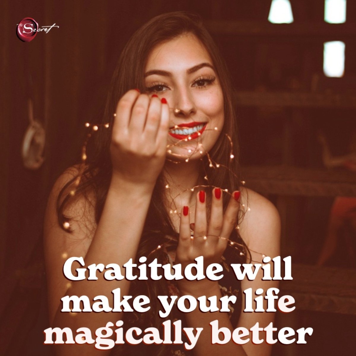 thesecret's tweet photo. When gratitude is your way of life, you attract magical situations all the time! Many people call it good luck, but it's not luck at all; it's Universal law. https://t.co/y3ArISBzpQ