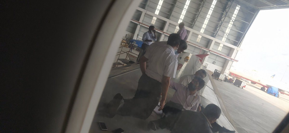 aircrafttechhyd's tweet photo. No helmet, no harnesses and no safety shoes. Thereby this is the condition of managers, management and Ame's in Aiesl hyd. Unfortunately @aiesl_u (technicians) are guiding in same way by BMM (Abraham) &amp; quality (srinivasan) and headed by ED(Arora) #rip #safety https://t.co/ogq1YRujj9